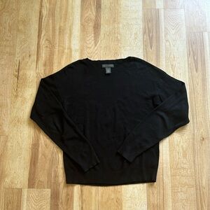 Banana Republic Black Cotton Sweater Size L
